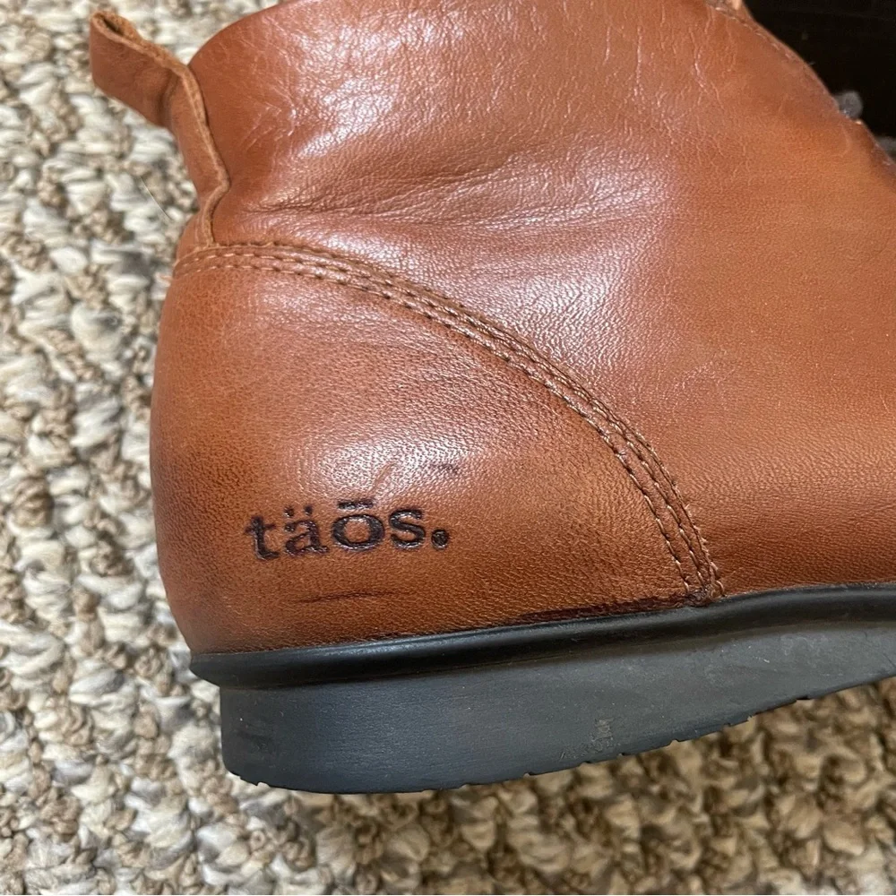 Taos Brown Leather Robin Boots 6/6.5